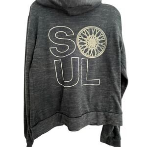SoulCycle Full-Zip Hoodie - X-Small - Heathered Dark Blue